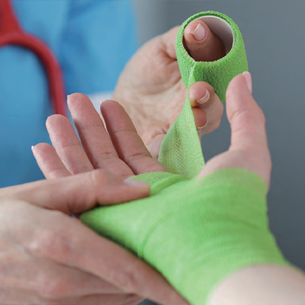 如何使用无纺布绷带？